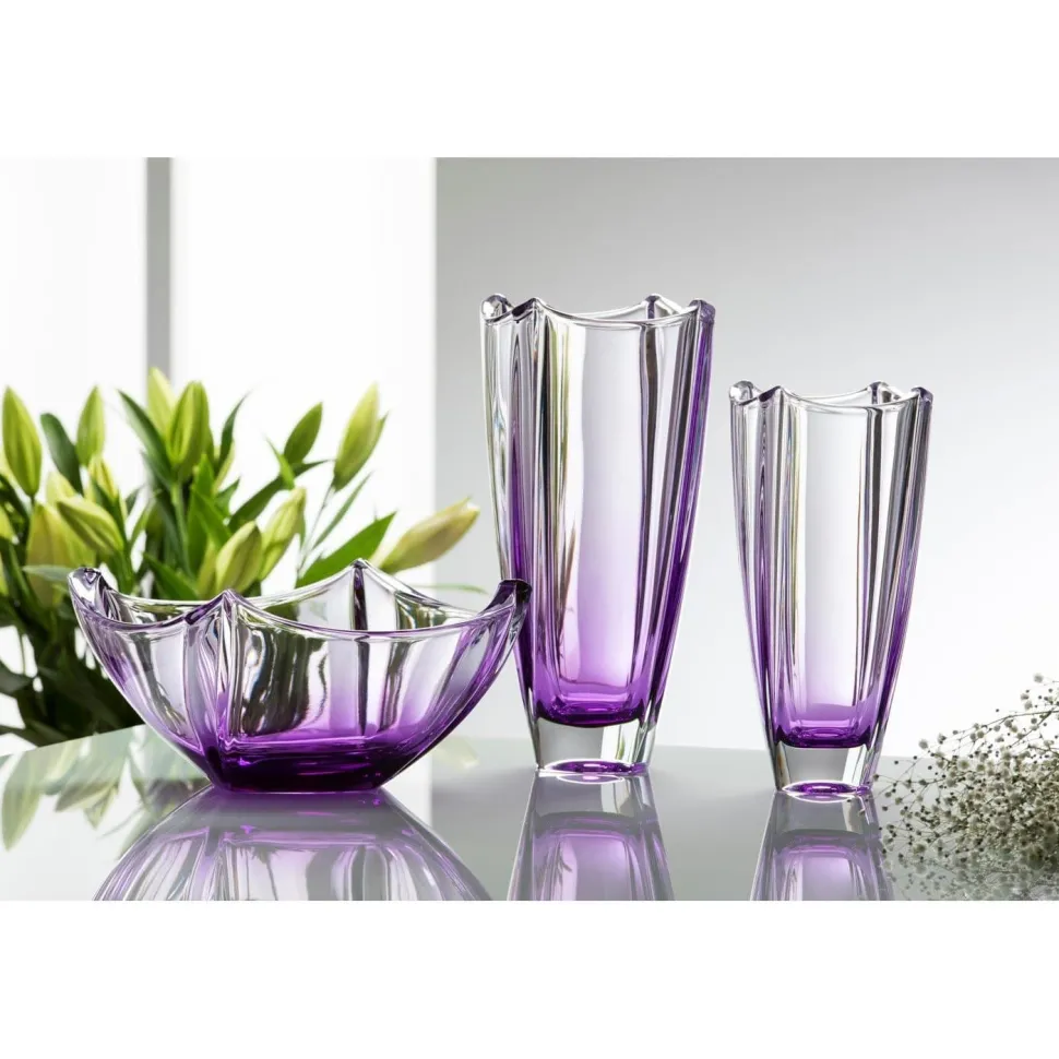 Amethyst Dune 10" Square Vase