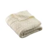 Aran Knit Throw - Soft White