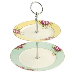 Aynsley Archive Rose Two Tier Server