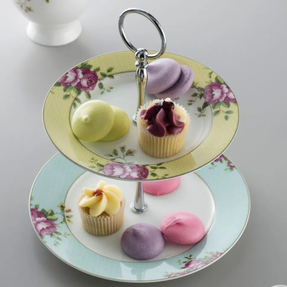 Aynsley Archive Rose Two Tier Server