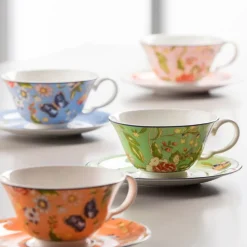 Aynsley Cottage Garden Tea cup & saucer set of 4
