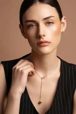 Balance Sterling Silver & Gold Stud Earrings