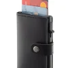 Black Leather Card Holder Wallet