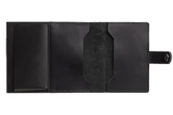 Black Leather Card Holder Wallet