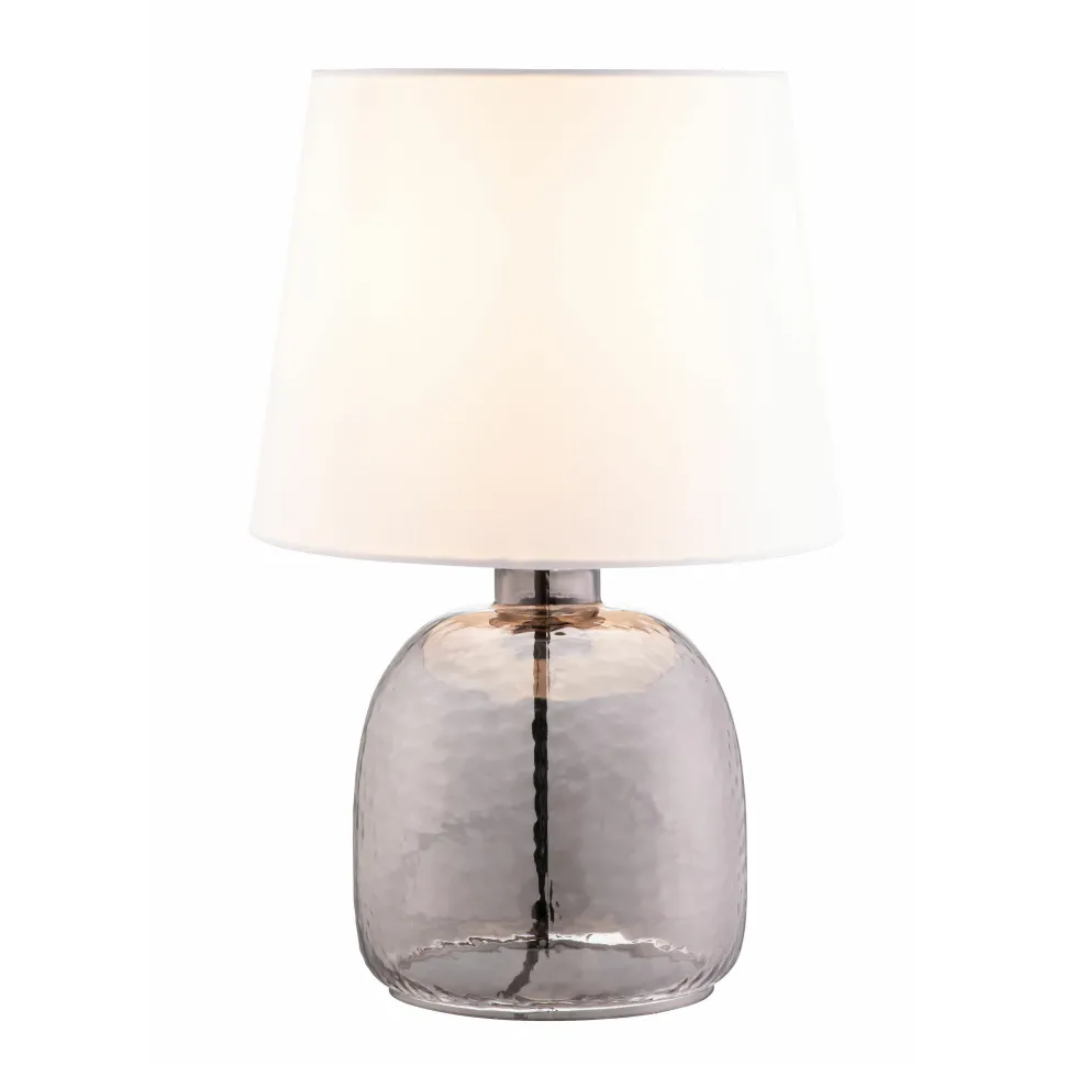 Boho Table Lamp & White Shade