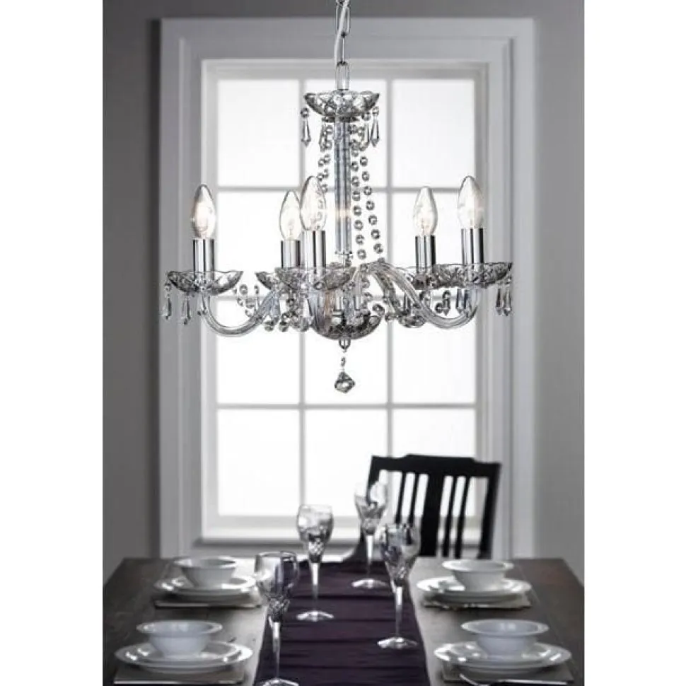 Cashel 5 Arm Chandelier IRE/UK Fitting