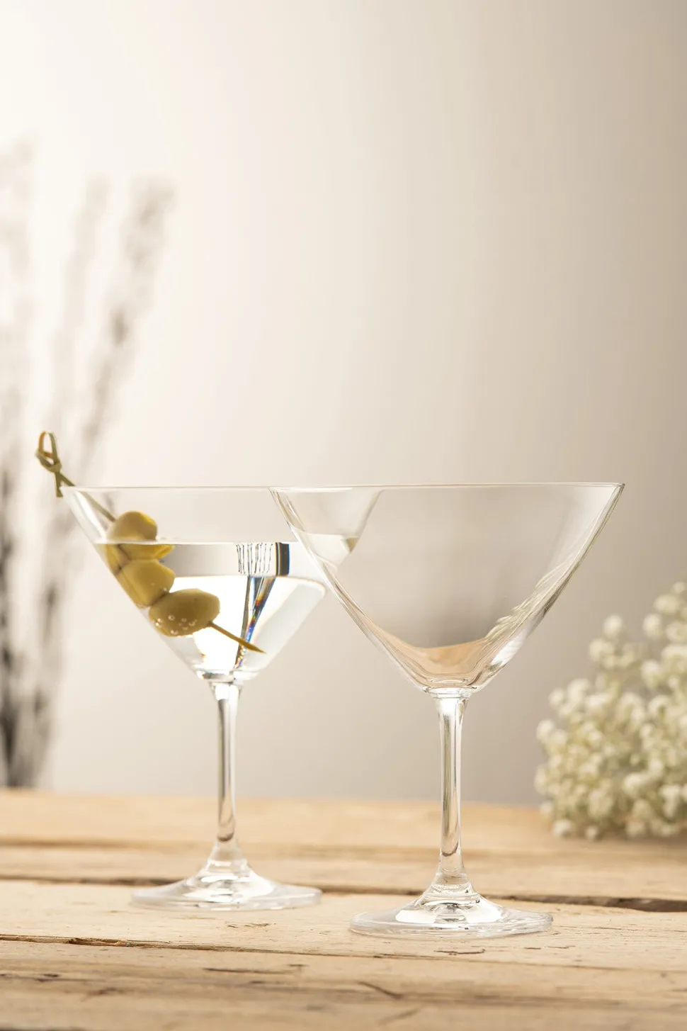 Elegance Martini/Cocktail Glass Pair