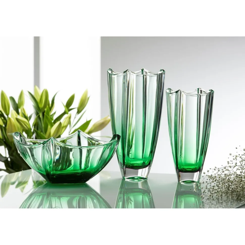 Emerald Dune 12" Square Vase