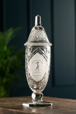 Engraved 17" Footed Sports Trophy & Lid