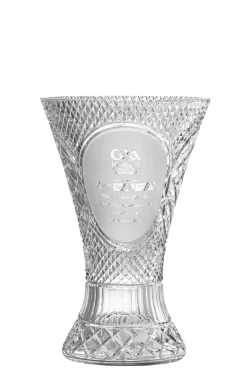 Engraved 14" Waisted Vase