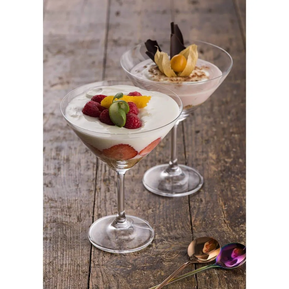 Engraved Elegance Martini/Cocktail Glass Pair