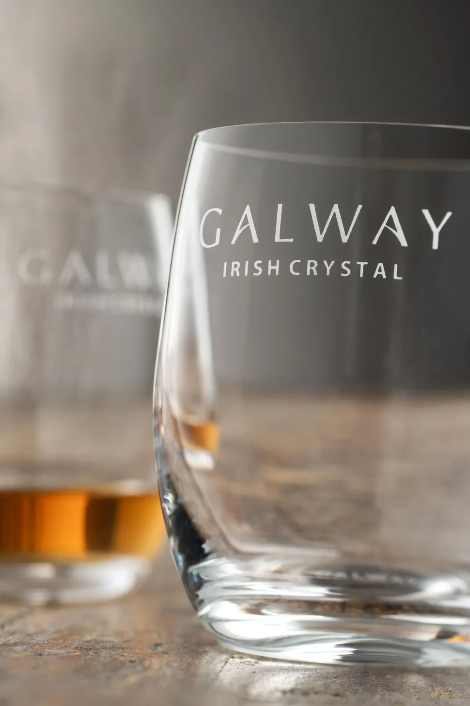 Engraved Elegance Tumbler Glass Pair