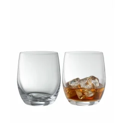 Engraved Elegance Tumbler Glass Pair