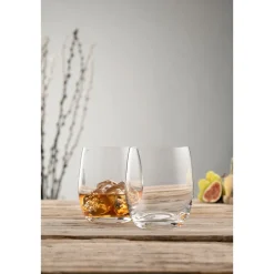 Engraved Elegance Tumbler Glass Pair