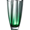 Engraved Emerald Dune 12" Square Vase
