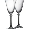 Engraved Liberty Goblet Glass Pair