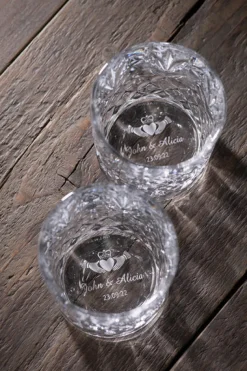 Engraved Renmore Whiskey Glass Set of 4