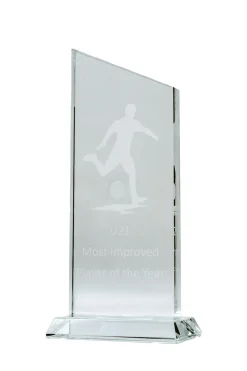 Engraved Small Diagonal Trophy