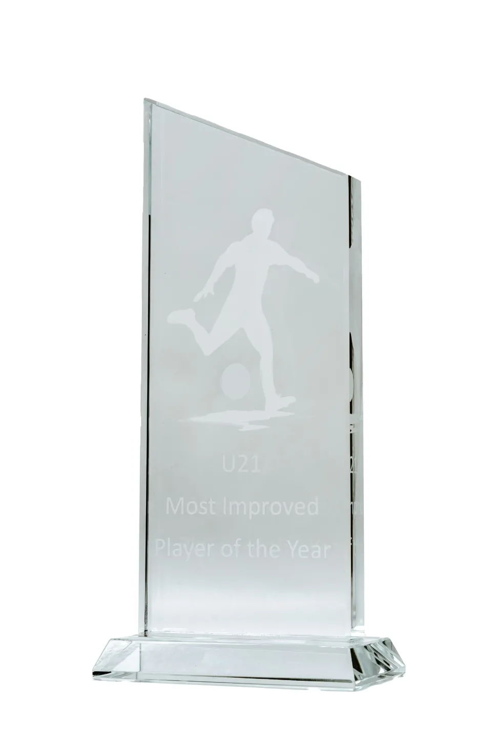 Engraved Small Diagonal Trophy