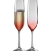 Erne Champagne Flute Glass Pair Blush