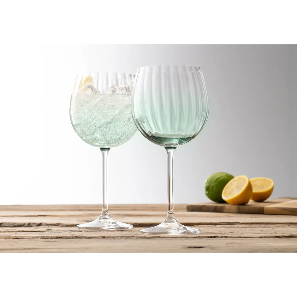 Erne Gin and Tonic Glass Pair Aqua