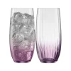 Erne Hiball Glass Pair Amethyst