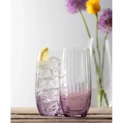Erne Hiball Glass Pair Amethyst