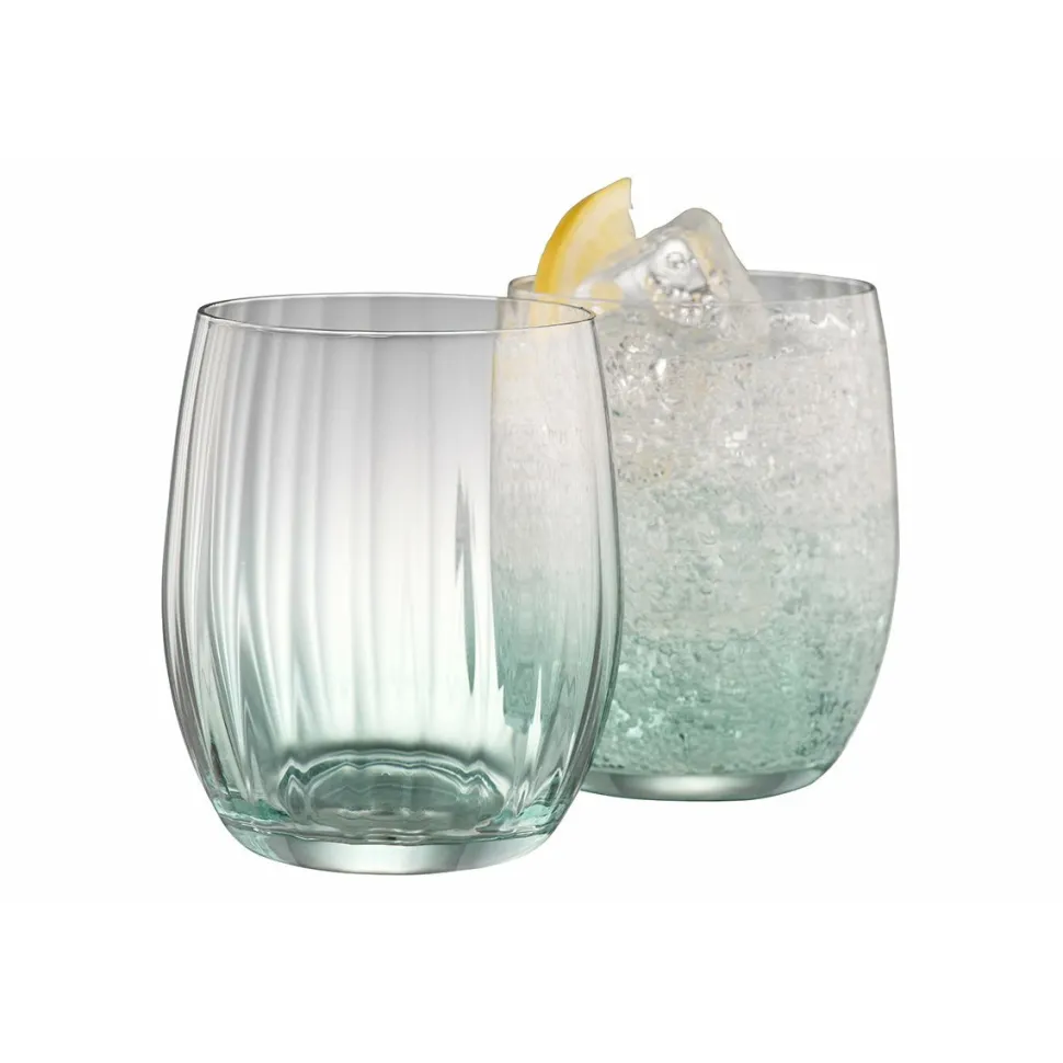 Erne Tumbler Glass Pair Aqua