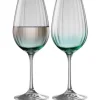 Erne Wine Glass Pair Aqua