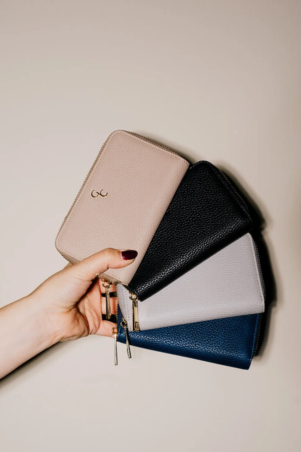 Grey Ladies Zip Wallet