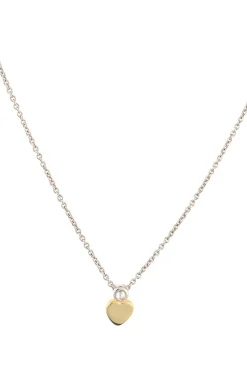 Heart of the Claddagh Silver & Gold Pendant