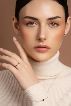 Heart of the Claddagh Silver & Rose Gold Earrings