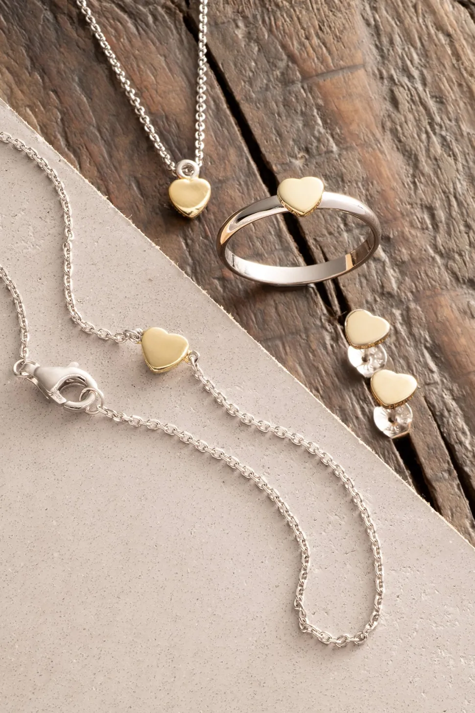 Heart of the Claddagh Silver & Gold Earrings