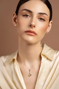 Luna Sterling Silver & Gold Pendant