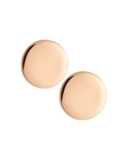 Luna Sterling Silver & Rose Gold Stud Earrings