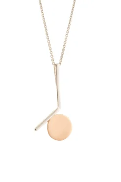 Luna Sterling Silver & Rose Gold Pendant