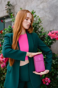 Mini Cross Body Bag - Cerise Pink