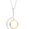 Orbit Sterling Silver & Gold Pendant