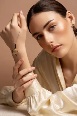 Orbit Sterling Silver & Gold Pendant