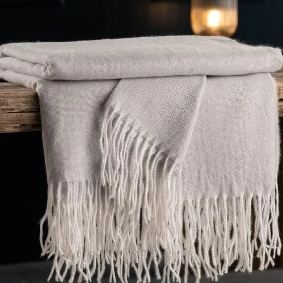 Pearl Grey Throw