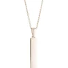Plain Bar Sterling Silver Pendant