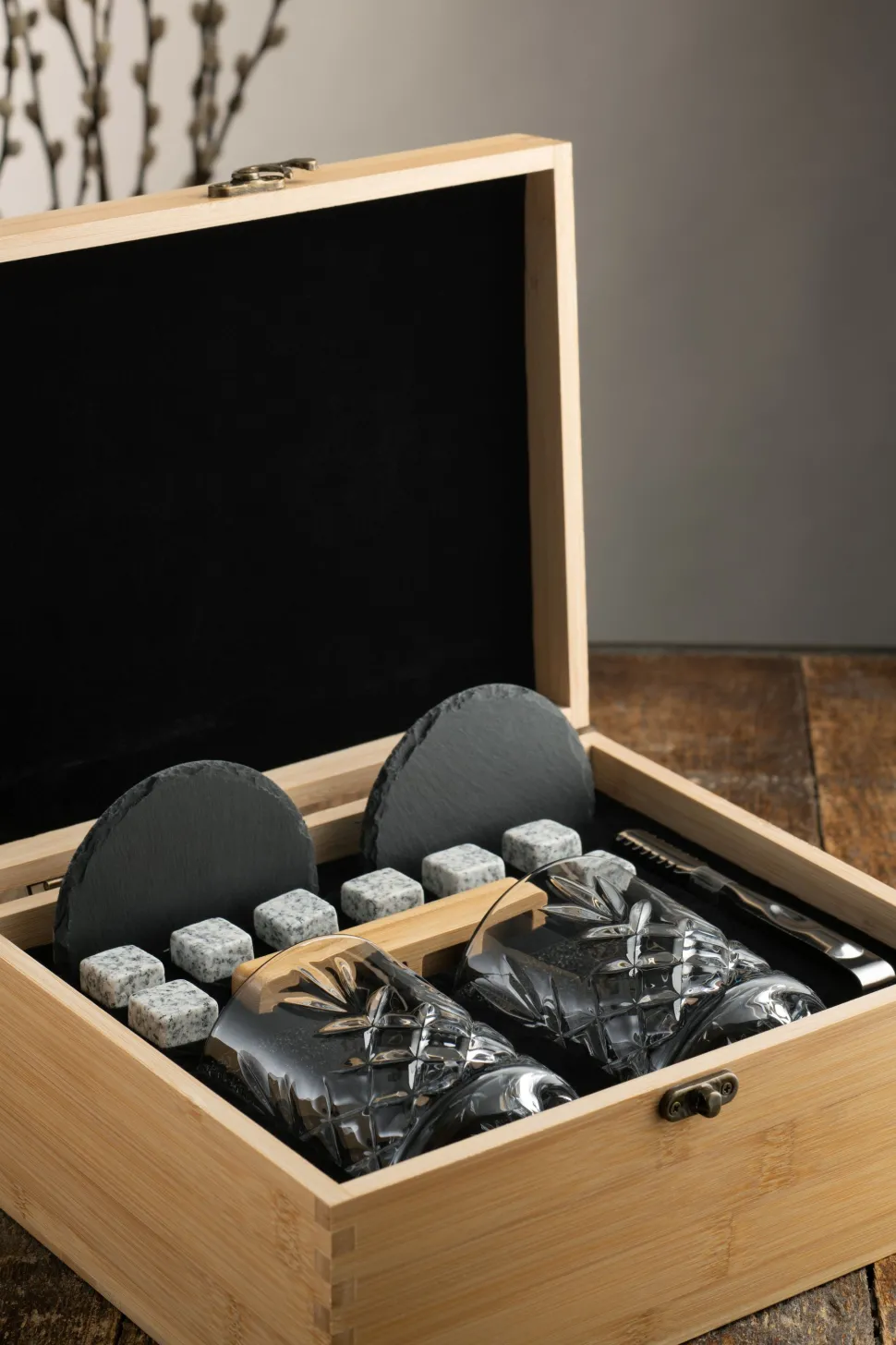 Renmore Bamboo Wooden Gift Set