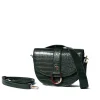 Saddle Bag Forest Green Croc Detail