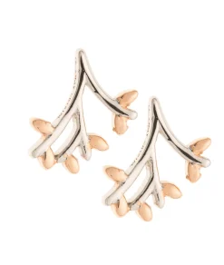 Wildwood Sterling Silver & Rose Gold Earrings