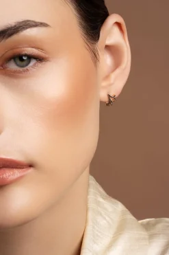 Wildwood Sterling Silver & Rose Gold Earrings