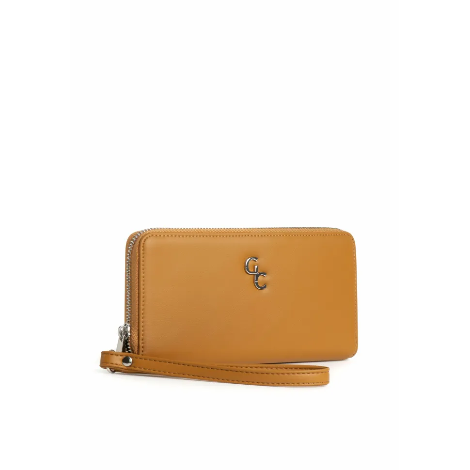 Women's Leather Wallet in Tan