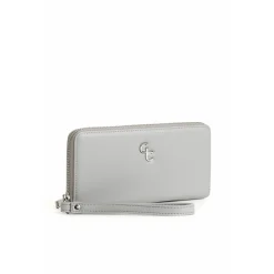 Women's Leather Wallet in Grey